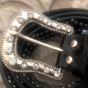 🌺New🌺 Gorgeous Western Big Buckle Leather Jeweled Belt for the Cowgirl in you